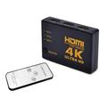 Comutator HDMI 4K Ultra HD 3 la 1 cu telecomandă