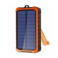 4smarts Prepper Prepper Solar Power Bank 12000mAh - 2xUSB-A - negru / portocaliu