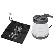 Adler AD 1370UK Ceainic de plastic 0.6L - silicon de călătorie cu priză britanică