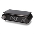 Ceas Cu Alarmă Cu Încărcător Wireless Rapid Ksix Retro - 10W - Negru