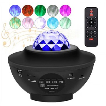 Lampă Proiector Starlight - Boxă Bluetooth și Telecomandă (Ambalaj Deschis - Satisfăcător)