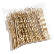 Set de 100 de ace de păr - barete de prindere a părului de 5cm pentru femei - auriu