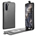 Husă Flip Vertical OnePlus Nord - Cu Slot De Card - Negru