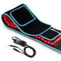 Centură de terapie cu lumină roșie cu 105 LED-uri și 5 moduri de intensitate - 660nm/850nm - Negru / Albastru