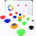 12 buc. Mini magneți rotunzi multicolori pentru tablă albă și birou - 30mm