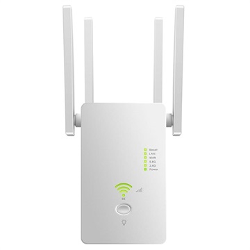 Amplificator Semnal WiFi / Router / Punct De Acces 1200M Dual-Band - Alb