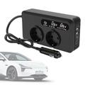 12V DC la 220V AC Invertor de putere auto 200W - Negru