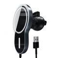 15W Wireless Magnetic Magnetic Adsorbable Magsafe Fast Charging Car Air Vent Charger pentru iPhone 12/13/14/15/16