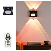 Lampă de veghe cu LED RGB cu gradient de 16 culori și senzor de mișcare - Proiecție luminoasă în sus/jos