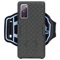 Banderolă Braț Sport Detașabilă 2-în-1 Samsung Galaxy S20 FE - Negru