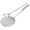 Lingură Oțel Inoxidabil 2-in-1 cu Filtru și Strecurătoare - Argintiu