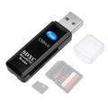 Cititor de carduri USB 3.0 2-în-1 pentru carduri SD și TF - Negru