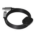 Cablu de încărcare USB-C 2 în 1 cu încărcător wireless magnetic pentru Apple Watch - 1.2m, 100W - Negru