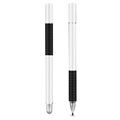 Stylus Pen Capacitiv Touchscreen Universal 2-În-1 - 2 Buc. - Argintiu
