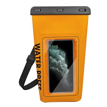 Geantă uscată impermeabilă 2L cu husă pentru smartphone cu ecran tactil - portocaliu