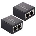 Set 1 la 2 RJ45 Splitter Conector RJ45 Conector Inline LAN Plugs Cablu Ethernet Extender Adaptor de cablu Ethernet - 2 Buc.