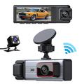 3.0" 1080P cu 4 lentile Dash Cam cu înregistrare frontală, posterioară și laterală