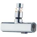 Aerator pentru baterie de bucătărie rotativ la 360°, cu 3 moduri de funcționare - argintiu