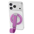Suport magnetic 3-în-1 cu inel pentru telefon - Violet