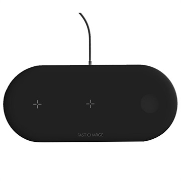 Încărcător Wireless 3-În-1 W41 - iPhone/Apple Watch/AirPods - Negru