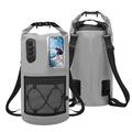 Rucsac impermeabil de 30 L cu buzunar transparent tactil pentru telefon - Gri
