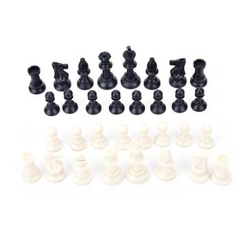 Set de șah medieval Staunton din plastic 32 piese