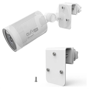 Suport pentru jgheab reglabil la 360 de grade pentru camere de exterior - alb