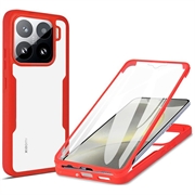 Husă Xiaomi 15 - 360 Protection - Roșu / Clar