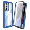 Husă Motorola Edge 30 Pro - 360 Protecţie - Albastru / Clar