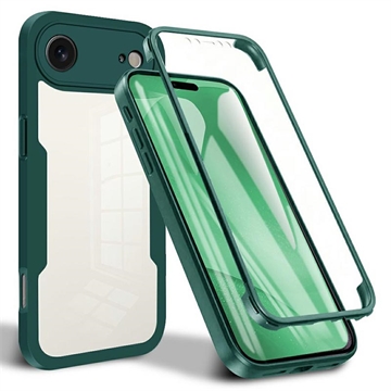 Husă iPhone 17 Air - 360 Protection - Verde / Clar