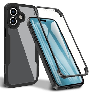 Husă iPhone 17 - 360 Protection - Negru / Clar