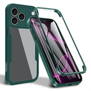 Husă iPhone 17 Pro Max - 360 Protection - Verde / Clar