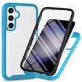 Husă Samsung Galaxy A35 - 360 Protection - Albastru Închis / Clar