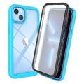 Husă iPhone 14 Plus - 360 Protecţie - Albastru Deschis / Clar