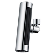 Extensie pentru baterie de bucătărie cu rotire la 360° pentru robinete de 22mm - 4 moduri - argintiu