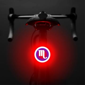 3664 fară spată creativă pentru bicicletă IPX2, impermeabilă, pentru bicicletă mică, LED, suport pentru încărcare USB pentru ciclism în aer liber - Scorpio