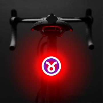 3664 fară spată creativă pentru bicicletă IPX2, rezistentă la apă, lumină LED pentru bicicletă mică, suport pentru încărcare USB pentru ciclism în aer liber - Taur