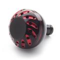 Buton de reglare a puterii pentru mulinete de pescuit din aliaj de aluminiu de 38mm, compatibil cu DAIWA, SHIMANO - Negru / Roșu