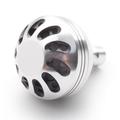 Buton de reglare a puterii pentru mulinetă de pescuit din aliaj de aluminiu de 38mm, compatibil cu DAIWA, SHIMANO - Argintiu / Negru