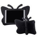 Husă pentru copii 3D antișoc pentru iPad Mini 2, iPad Mini 3 - Fluture - Neagră