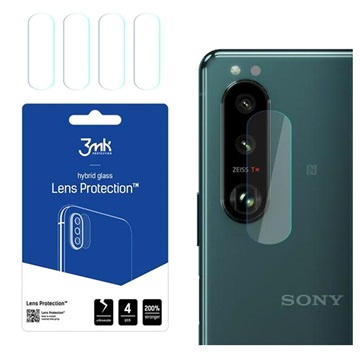 Geam Protecție Obiectiv Cameră Sony Xperia 1 III - 3MK Hybrid - 4 Buc.