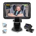 4.3" HD 1080P Monitor auto pentru bebeluși cu rotație 360 pentru siguranța scaunului din spate
