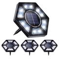 4-Pack Solar Ground Lights / lămpi de grădină impermeabile - 12-LED alb