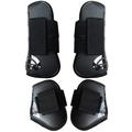 Ghete pentru tendon și fetlock de cal, format din 4 piese - Mărimea M - Negre