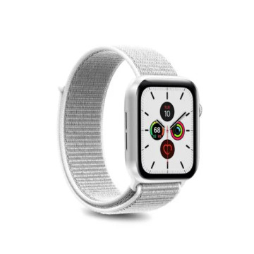 Apple Watch Series 9/8/SE (2022)/7/SE/6/5/4/3/3/2/1 Puro Nylon Sport Strap - 41mm/40mm/38mm - Alb