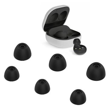 6Pcs înlocuire Earbuds Sfaturi de înlocuire Soft silicon Căștile de căști pentru Samsung Galaxy Buds2 - negru