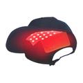 Căciulă pentru terapie cu lumină roșie/albastră cu 70 de LED-uri și masaj prin vibrații