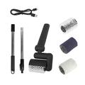 Perie electrică de curățat de 72W cu 4 capete de perie, mâner telescopic – negru