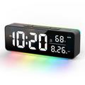 Ceas cu alarmă digital 8830 cu lumină de veghe RGB - Negru