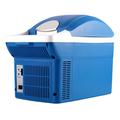 Mini-frigider portabil de 8 litri - Răcire/Încălzire - 12V pentru mașină, 220V pentru uz casnic - Albastru